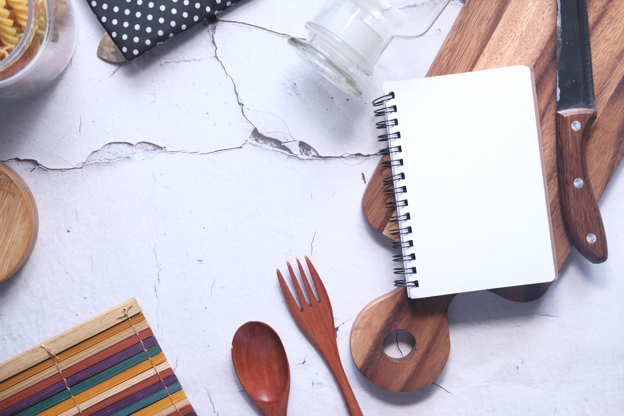Small kitchen workspace with tools