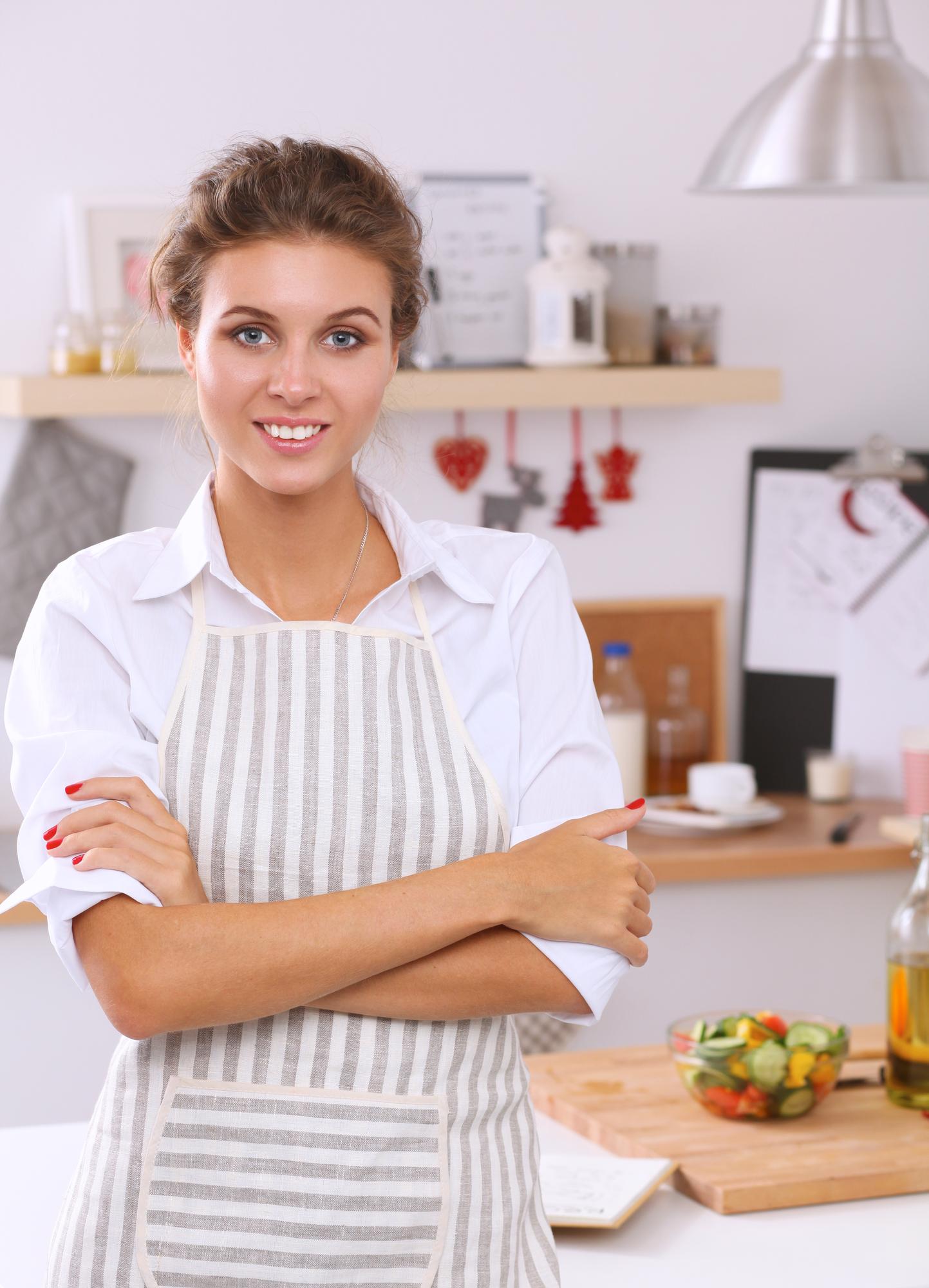 Instructor smiling in kitchen